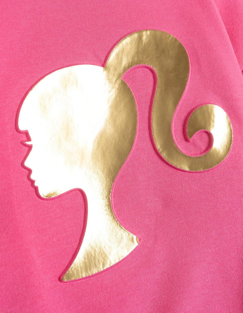 Barbie Girls Fleece Pullover Sweatshirt and Jogger Pants Outfit Set Toddler to Big Kid Sizes (2T - 10-12) - Image 3